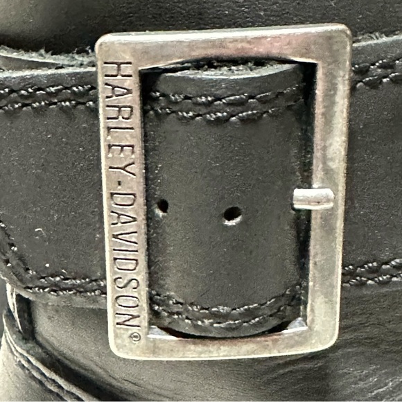 Harley-Davidson WOMEN'S Sylewood Black Leather Moto Riding Boots Size 8.5 - Picture 6 of 16